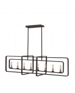 Hinkley  4818DZ  Quentin Rectangular 45 INCH Linear Chandelier